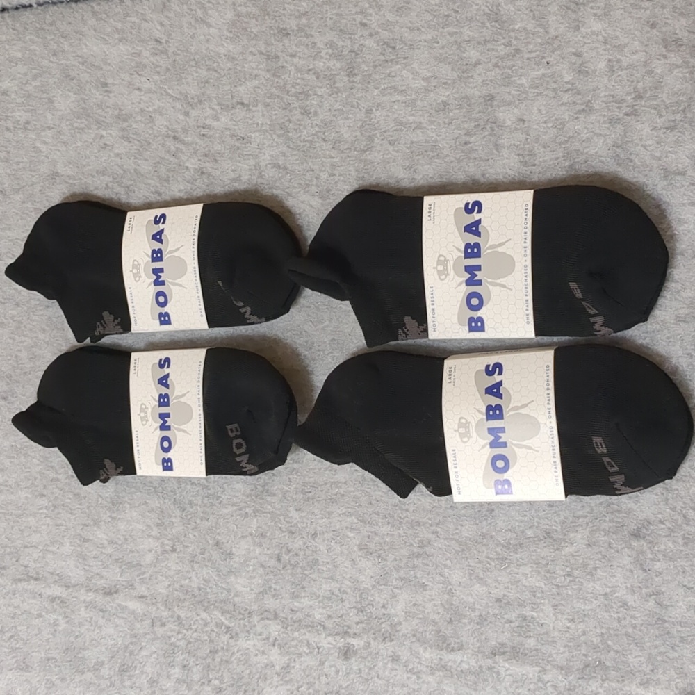 Bombas Ankle unisex socks size large lot of 4 NWT - Picture 1 of 6